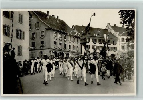 Andelfingen Festumzug Fahnenträger Ort handschriftlich