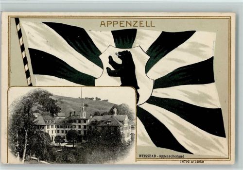 Weissbad 1912 Passepartout Fahne