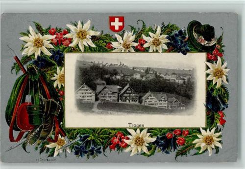 Trogen 1912 Lithographie / Prägedruck