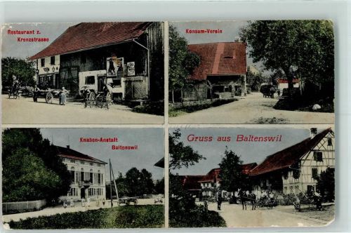 Bassersdorf Restaurant z. Krenzstrasse Konsum-Verein Knaben-Anstalt