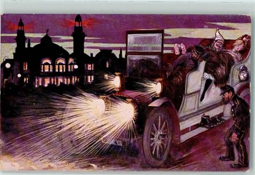 Zürich 1907 III. Schweizerische Automobil- Fahrrad- und Motorboot-Ausstellung Polizist Tombola Nr. 62985