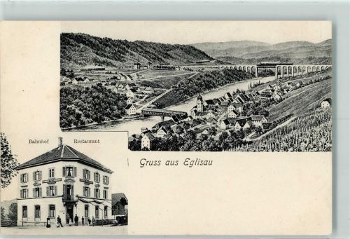 Eglisau 1906 Bahnhof Restaurant