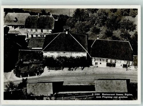 Biglen Fliegeraufnahme Restaurant Sonne