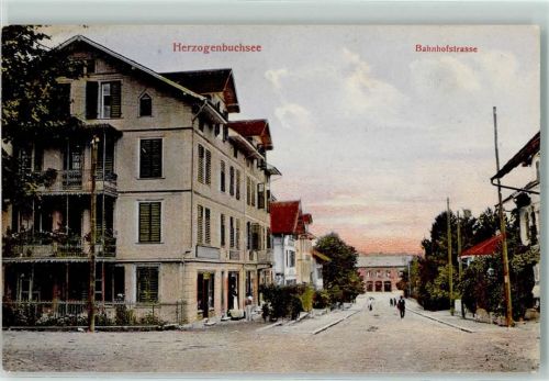Herzogenbuchsee 1909 Bahnhofstrasse
