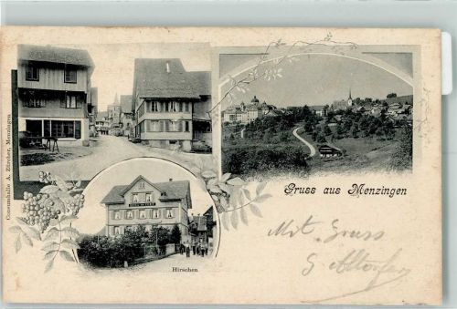 Menzingen 1903 Hirschen