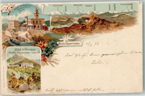 Monte Generoso 1898 Hotel et Restaurant Generoso Kulm Hotel et Pension Monte Generoso