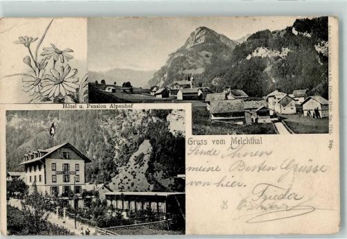 Melchtal 1904 Hotel Pension Alpenhof