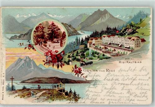 Rigi Kaltbad 1899 Gruss aus Verlag Müller & Trüb H. 6