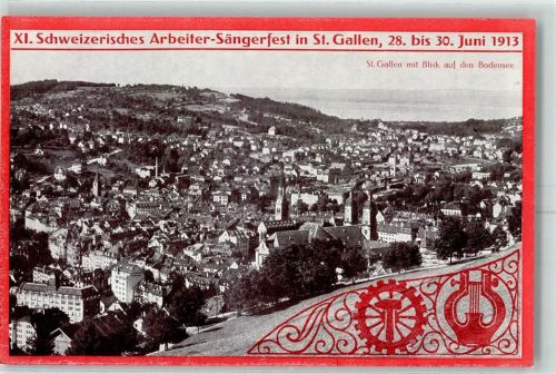 St. Gallen Offiz. Festkarte 1913 AK