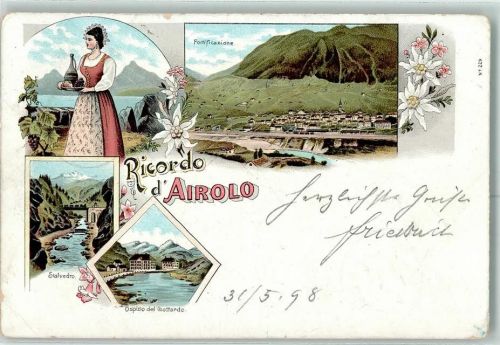 Airolo 1898 Gruss aus
