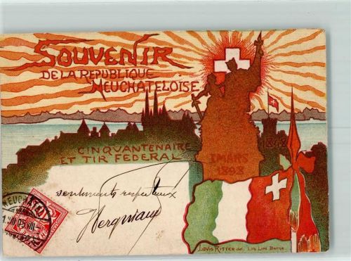 Neuchâtel 1905 sign Louis Ritter