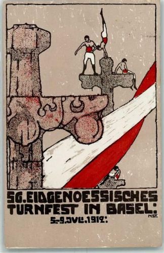 Basel 1912 56. Eidegnössisches Turnfest Nr. 3 von Niggi Stöcklin