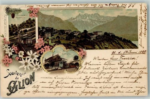 Glion 1899 Bahn Bahnhof