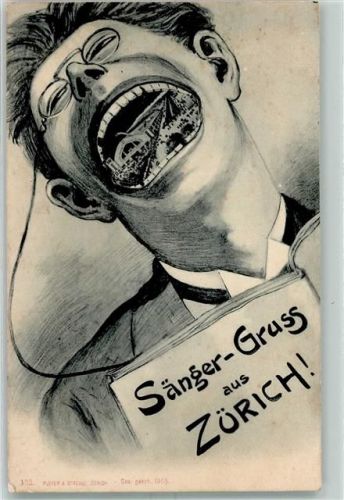 Zürich 1905 Sänger-Gruss
