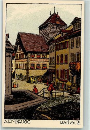 Brugg AG Rathaus sign Ernst