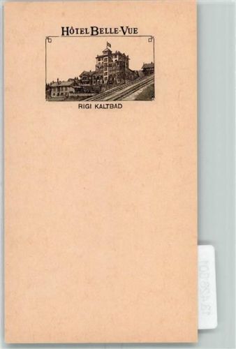Rigi Kaltbad Hotel Belle-Vue Andruck eines Vorläufers um 1885