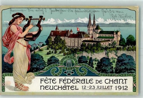 Neuchâtel 1912 Fete Federale de Chant Leier