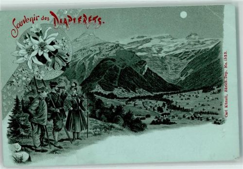 Diablerets 1899 Wanderer Tracht Edelweiss