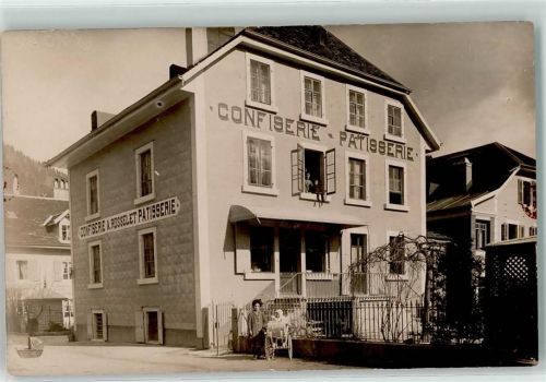 Chexbres Confiserie a. Rosselet Patisserie Kinderwagen Ort handschriftlich
