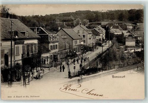 Boncourt 1906 Bahnlinie