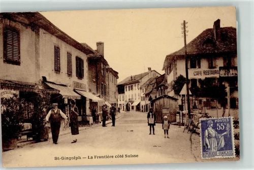 St-Gingolph la Frontiere cote Suisse Gasthaus Cafe Restaurant