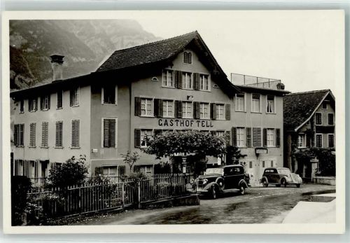 Mühlehorn Gasthaus Tell Oldtimer