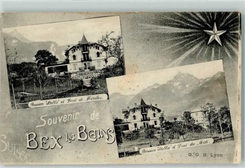 Bex Pension Stella et Dent de Morcles et Dent du Midi