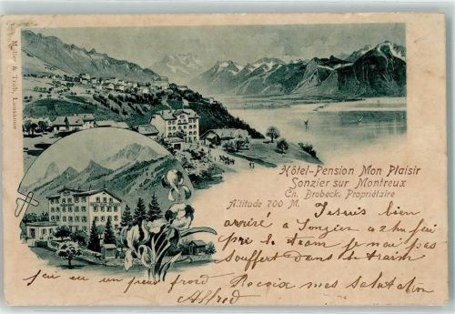Sonzier 1905 Hotel Pension Mon Plaisir