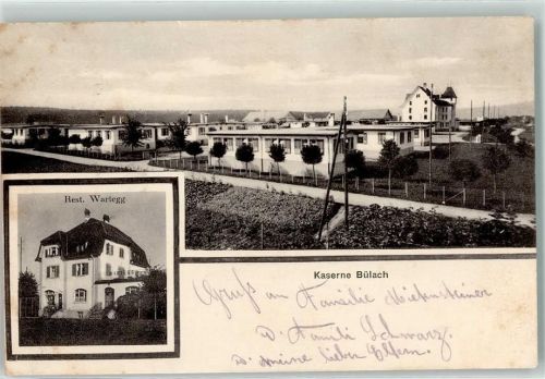 Bülach 1919 Kaserne Bülach Gasthaus Resr. Wartegg