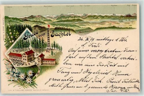 Hinwil 1899 Bachtel Aussichtsturm