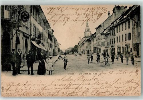 Bulle 1900 la Grand Rue Dreirad