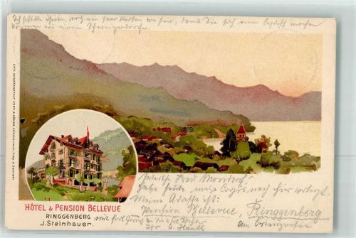 Ringgenberg BE 1906 Hotel Pension Bellevue J. Steinhauer