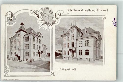 Thalwil Schulhaus Einweihung 12. August 1902