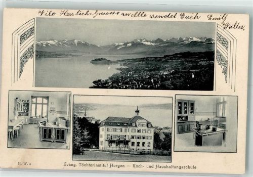 Horgen 1908 Evangel. Töchterinsitut Koch- und Haushaltungsschule