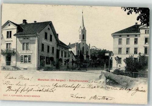 Menziken 1903 Schulhausplatz