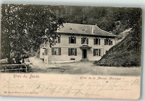 Les Brenets 1903 Rives du Doubs Hotel de la Maison Monsieur Bahnpost Nr 12