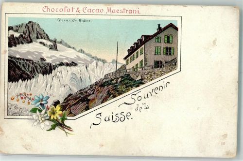 Rhonegletscher Werbung Chocolat & Cacao Maestrani