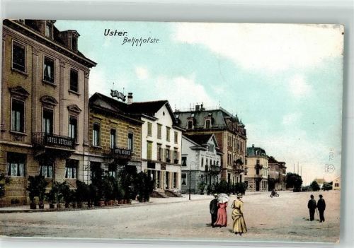 Uster 1914 Bahnhofstrasse Hotel Usterhof