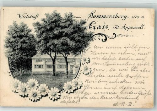 Gais 1906 Gasthaus Zum Sommersberg