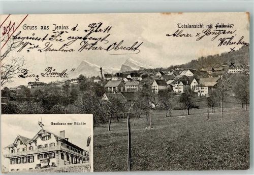 Jenins 1911 Gasthaus Zur Bündte