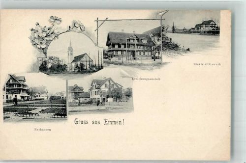 Emmen Erziehungsanstalt Rathausen Elektrizitätswerk