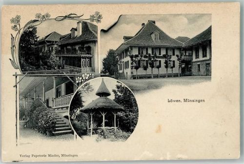 Münsingen 1906 Gasthaus Löwen