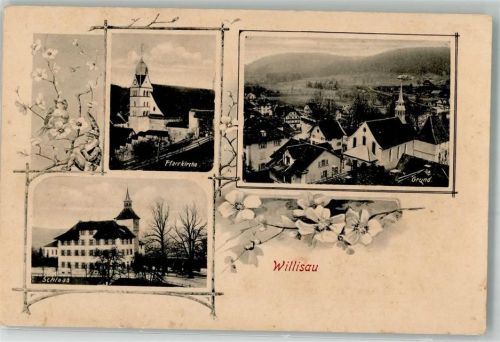 Willisau 1907 Schloss Kirche