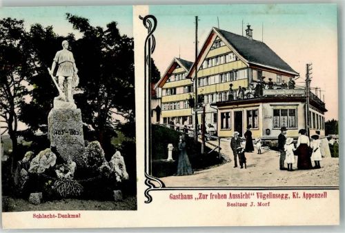 Vögelinsegg Schlacht- Denkmal 1403-1903 Gasthaus zur frohen Ausscith