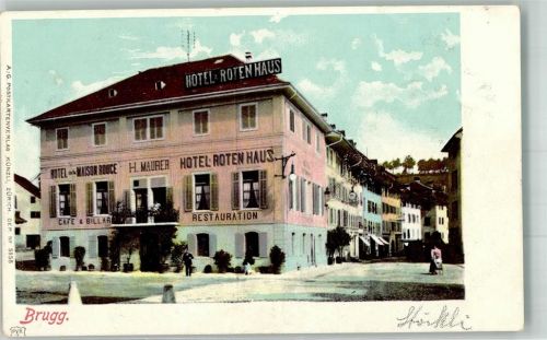 Brugg AG 1901 Hotel Roten Haus