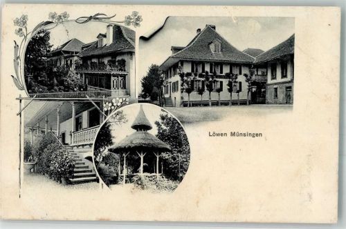 Münsingen 1912 Gasthaus Löwen