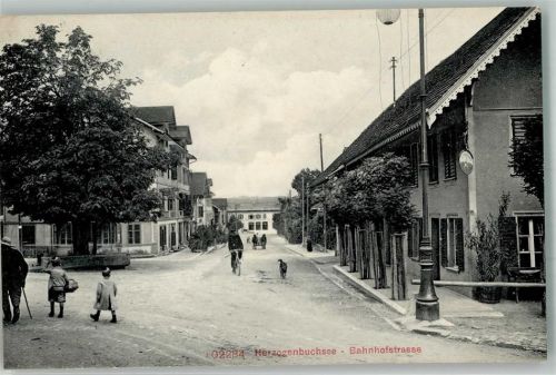 Herzogenbuchsee 1911 Bahnhofstrasse Fahrrad