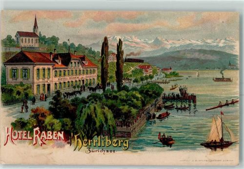 Herrliberg 1905 Hotel Raben Zürichsee