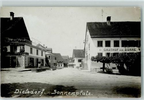 Dielsdorf 1915 Gasthof zur Sonne Sonnenplatz