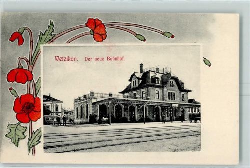 Wetzikon ZH Der neue Bahnhof Klatschmohn